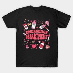 Emergency Department Room ER Ed Nurse Valentine_s Day T-Shirt